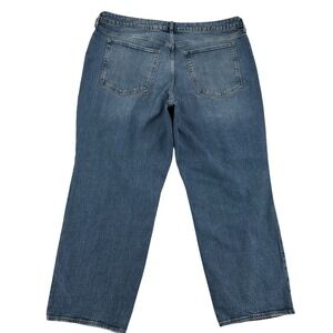 Old Navy Dahlia Straight Leg Sz 22  Loose Baggy High Rise Distressed Jean New